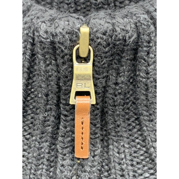 Polo Ralph Lauren 1/4 Zip Sweater Men's Size  XXL Black RN 41381 - Picture 5 of 16